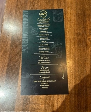 The new revamped drinks menu 