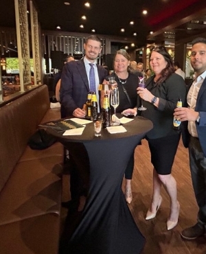 Leigh Heppner of Cadillac and friends are all smiles at the event 