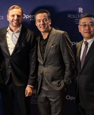 Aly Jiwani, VP, Regional Operations and Area GM for Open Road Auto Group, along with The President & CEO of Rolls Royce Cars North America Martin Fritsches , & CEO of Open Road Auto Group Christian Chia were all present for the unveiling. 