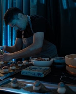 Mouth watering appetizers were served at the event 