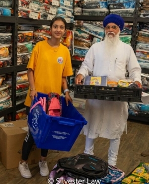 Volunteers at work young and old 