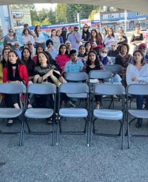 Community members present at the event 