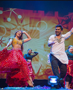 Best of Bollywood! Instructors Rohan D’Silva & Safeeya Pirani with the Moberly Adults presenting a colourful and energetic performance.