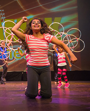 The Stars of tomorrow! Instructor Tahira Karmali gets the toddlers from ages 4 to 6 dance on stage!