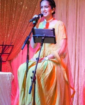Singer Amrita Kaur performs in Vancouver