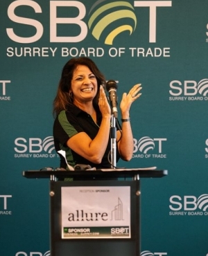CEO of SBOT Anita Huberman is all smiles for the event 