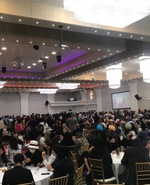 Media and members of the community present 