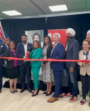 Ribbon cutting for the new Surrey Tech Centre  