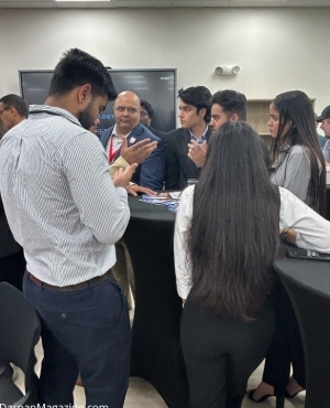 WCC staff and guests mingle 
