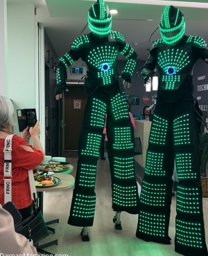 Fun tech visuals at the event 