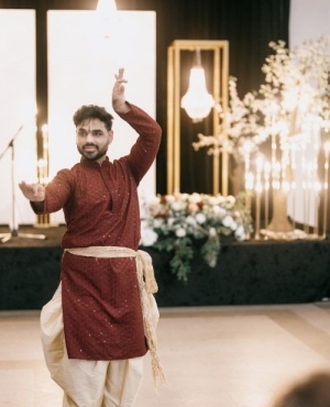 Male Kathak dancer 