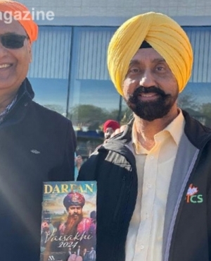 Inderjit Hundal of PICS, President and CEO of PICS-Mr.Satbir Cheema and Ramneek Dhillon of Darpan Magazine