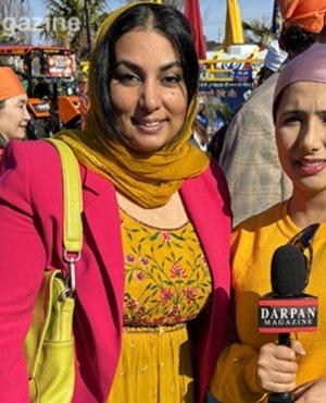 BC Attorney General Niki Sharma and Darpan social media host Ish Sharma 