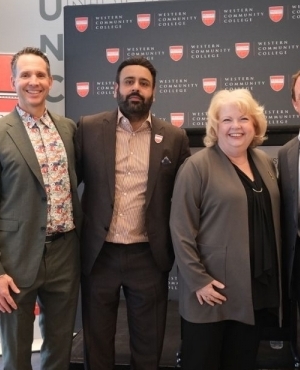 Surrey Mayor Brenda Locke makes her remarks 