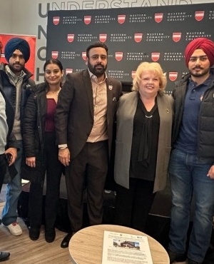 Group photo of staff and students 