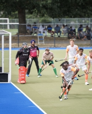  Male players in action 