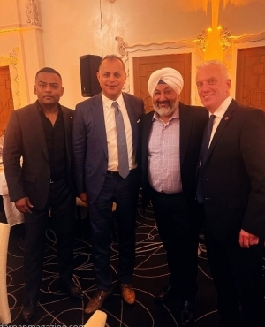 Kshitij Bhupendra-Regional Director of Scotia Bank, Robin Dhir-Chair Advisory Board World Trade Centre Vancouver, Gurvinder Hundal-Founder of Darpan Magazine & Air Canada Rep James Howey   