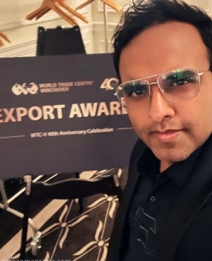 Darpan Magazine logo in the hallway