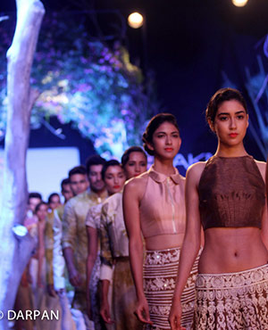 Models walk the ramp for Manish Malhotra show