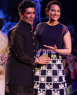 Sonakshi Sinha with Manish Malhotra