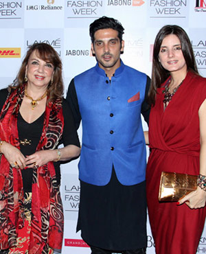 Zayed Khan with his family