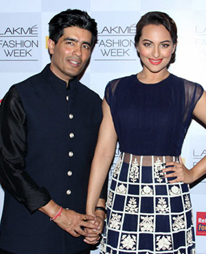 Sonakshi Sinha with Manish Malhotra