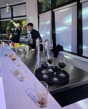 New bar at the banquet hall 